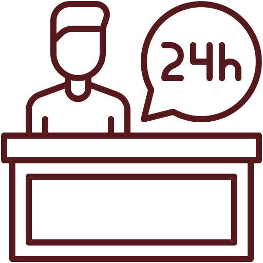 24-hour Reception